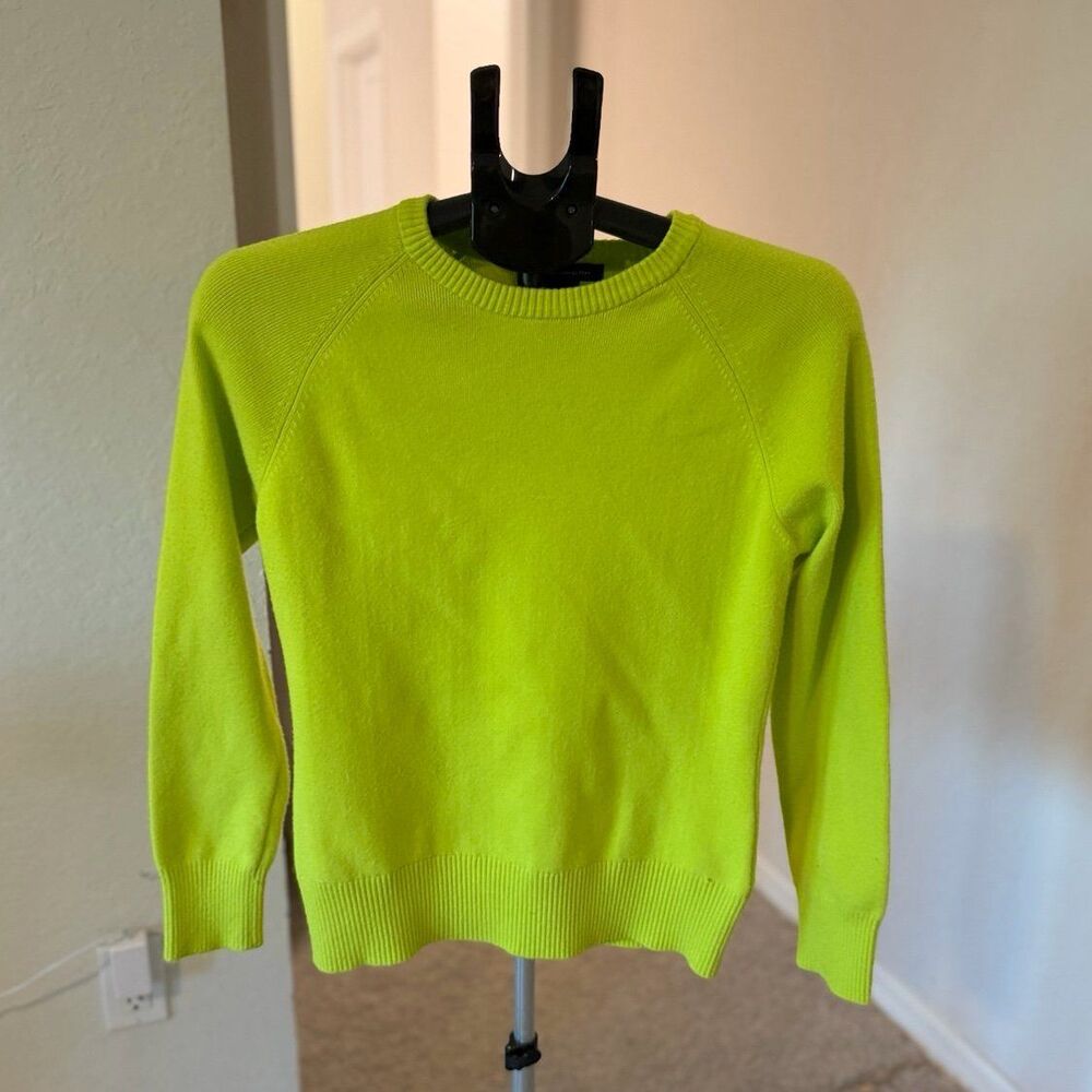 French Connection Chartreuse Crewneck Sweater Women’s Size Large